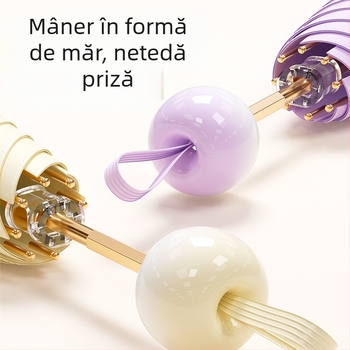 Bodini umbrelă pentru soare și ploaie, protecție UV UPF >50, compactă cu cinci secțiuni, 6 brațe, deschidere închidere manuală, personalizare logo