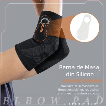 TMT Bandă de compresie pentru cot pentru adulți, protecție a articulației cotului din nylon