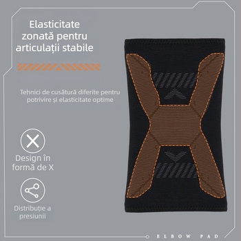 TMT Bandă de compresie pentru cot pentru adulți, protecție a articulației cotului din nylon