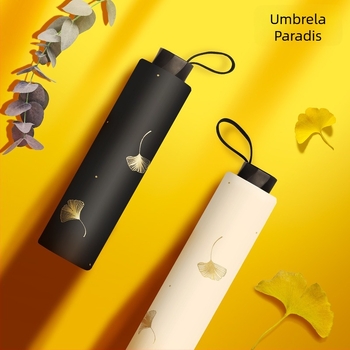 Umbrelă Paradise, trei segmente, deschidere manuală, 8 brațe din oțel, țesătură poliester 190T, UPF 50+, imprimare logo