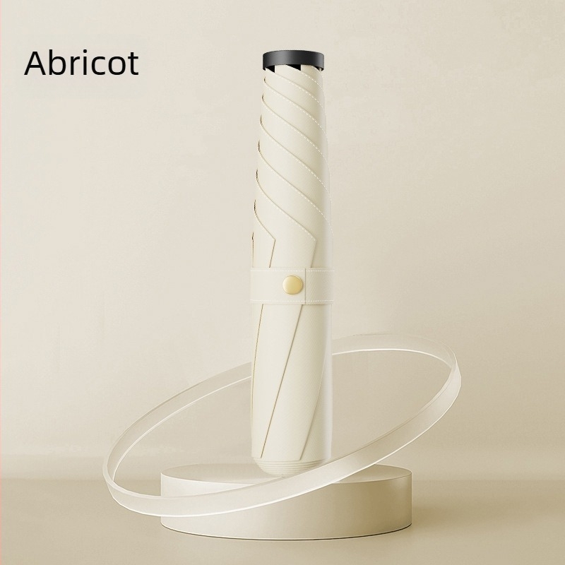 Umbrelă pliantă cu protecție UV UPF peste 50, cadru din aliaj cu 6 tijele, țesătură rezistentă la impact, deschidere și închidere manuală