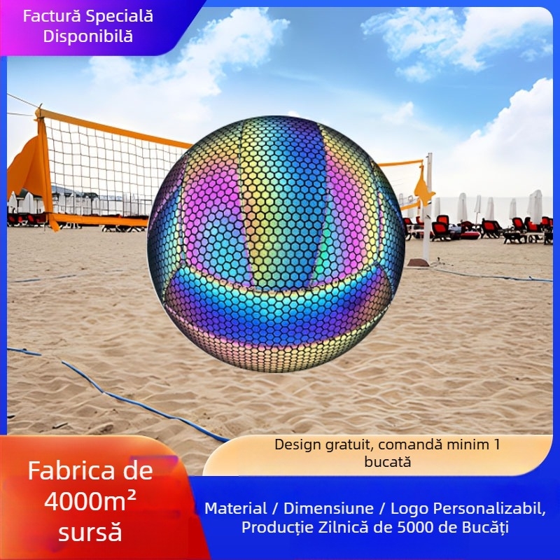 SMILEBOY volei de antrenament indoor, piele fluorescentă reflectorizantă, Nr. 5, personalizabil