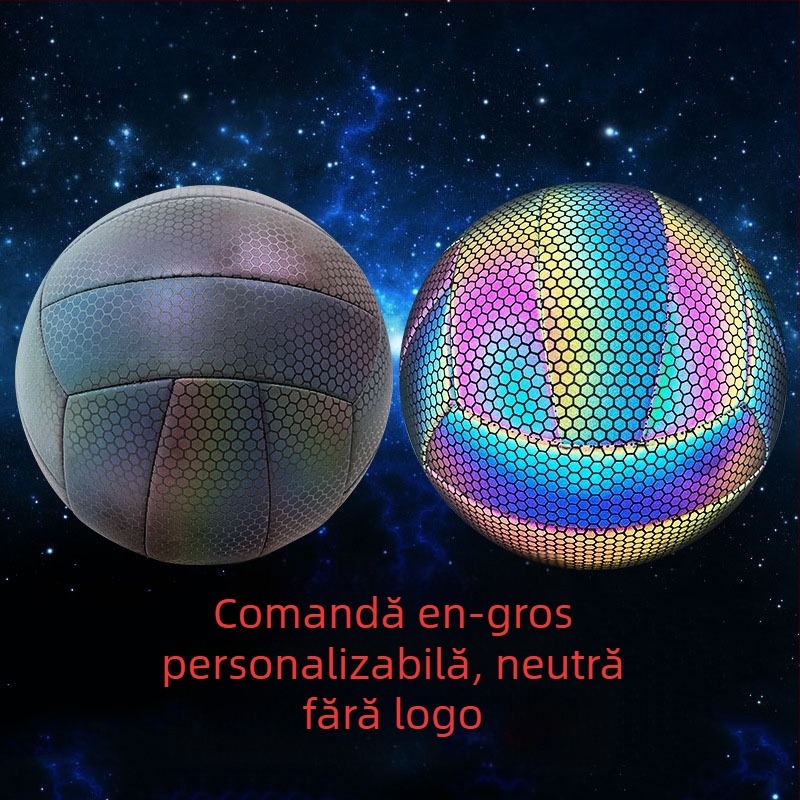 SMILEBOY volei de antrenament indoor, piele fluorescentă reflectorizantă, Nr. 5, personalizabil