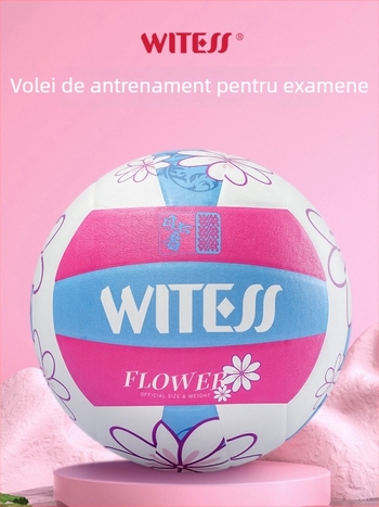 Witess minge de volei pentru antrenament în interior, material PU, cusături adezive, rezistentă la uzură, elasticitate înaltă, standard League of Nations
