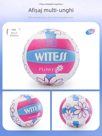 Witess minge de volei pentru antrenament în interior, material PU, cusături adezive, rezistentă la uzură, elasticitate înaltă, standard League of Nations