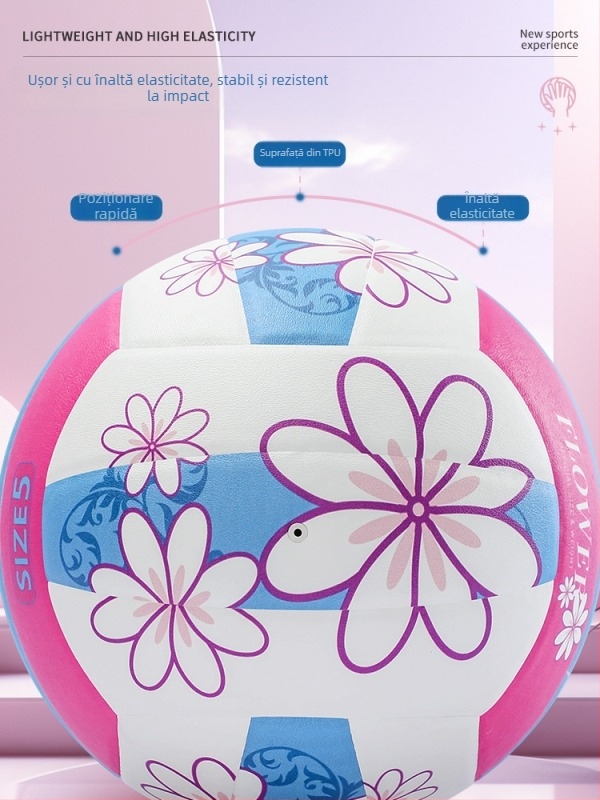 Witess minge de volei pentru antrenament în interior, material PU, cusături adezive, rezistentă la uzură, elasticitate înaltă, standard League of Nations