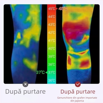 Manșetă încălzită pentru genunchi pentru adulți – unisex, lansare iarna 2024 – potrivită pentru alergare, volei și drumeții