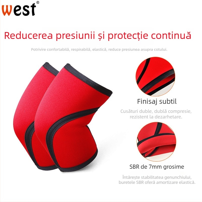 Protecții pentru coate, 7 mm diving material, absorbție de șocuri și protecție împotriva coliziunilor, pentru baschet, fotbal, volei și fitness