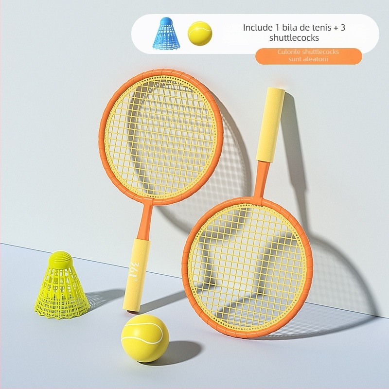 Rachetă de badminton pentru copii - ABS ultra-ușoară, greutate 95–100 g, tip rachetă drept, grosimea mânerului: G1