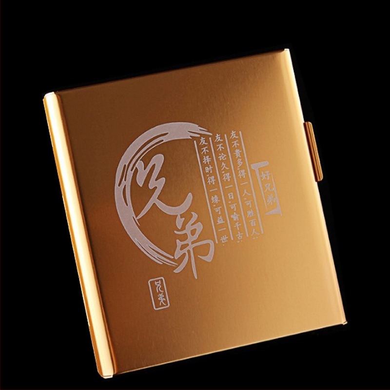 YITIAN Cutie din aluminiu pentru 20 țigarete, cu logo, personalizare disponibilă