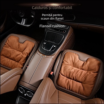 Perne de scaun auto - suprafață: tricot lână; umplutură: flanelă bumbac; iarnă; set de trei piese