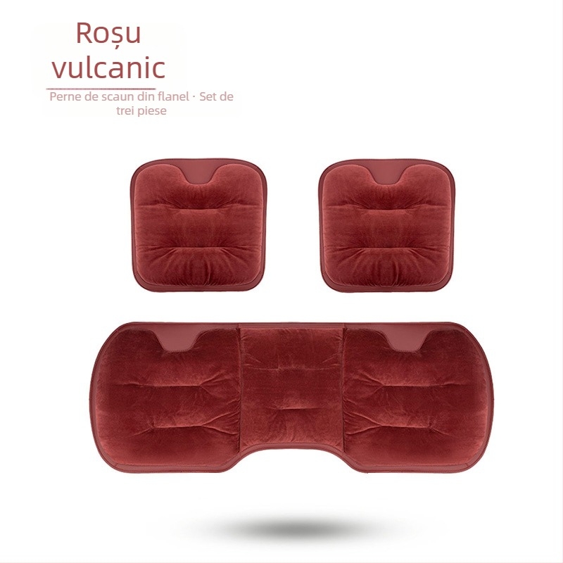 Perne de scaun auto - suprafață: tricot lână; umplutură: flanelă bumbac; iarnă; set de trei piese
