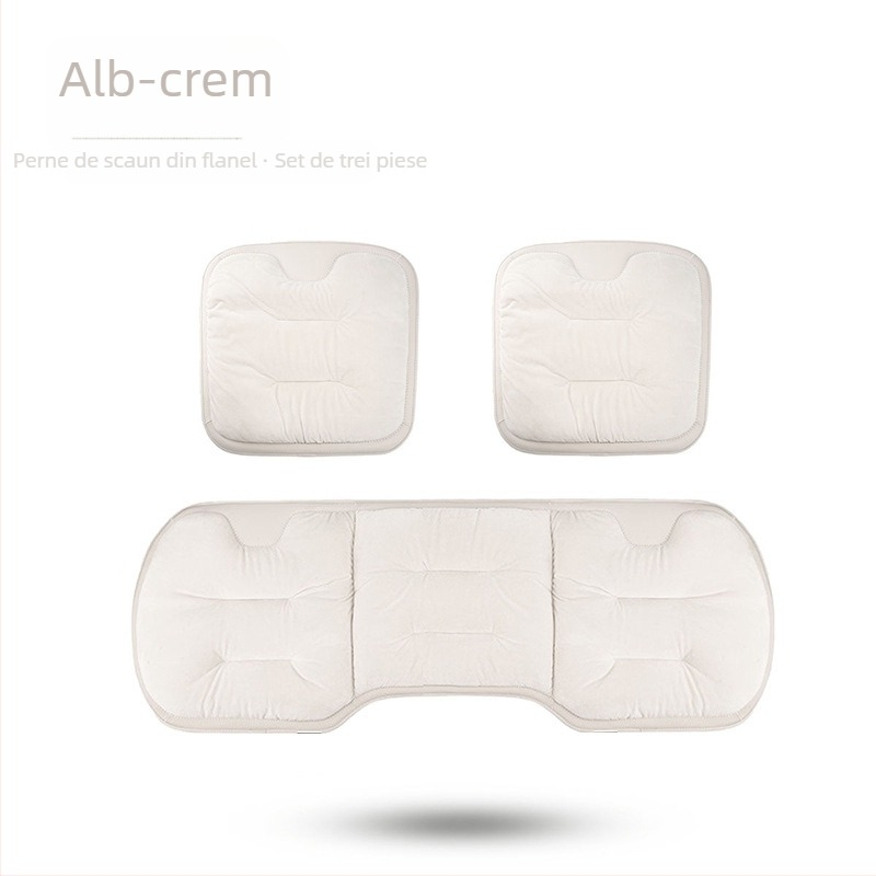 Perne de scaun auto - suprafață: tricot lână; umplutură: flanelă bumbac; iarnă; set de trei piese