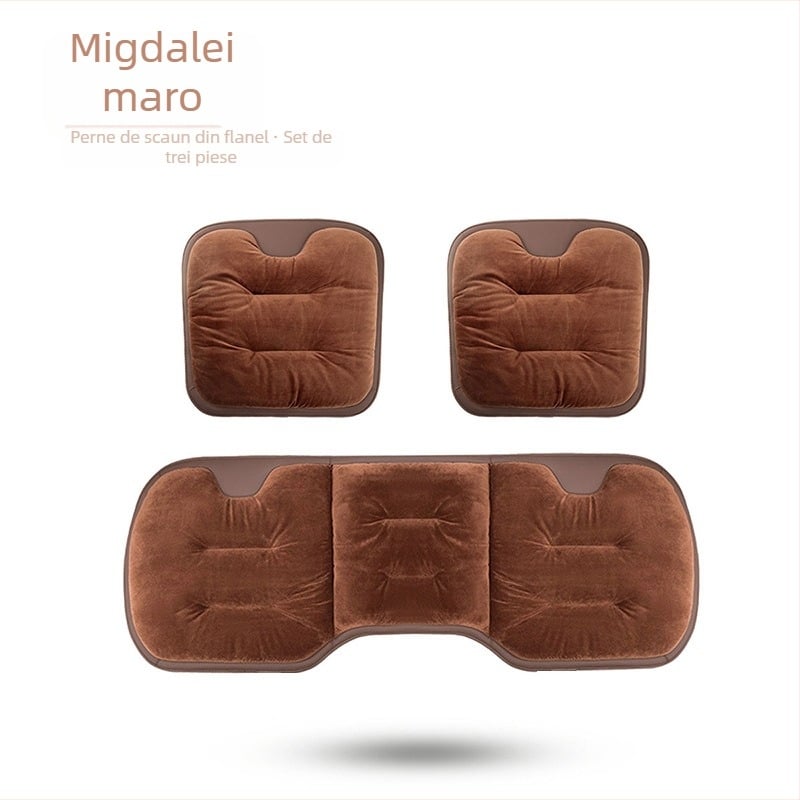 Perne de scaun auto - suprafață: tricot lână; umplutură: flanelă bumbac; iarnă; set de trei piese