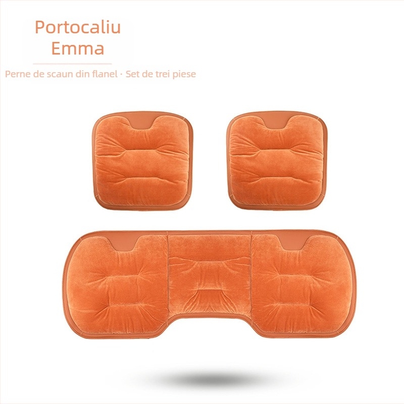 Perne de scaun auto - suprafață: tricot lână; umplutură: flanelă bumbac; iarnă; set de trei piese