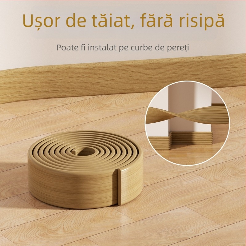 Pelință de perete cu aspect lemn – autoadezivă, rezistentă la apă, material NBR – Xiangzhen