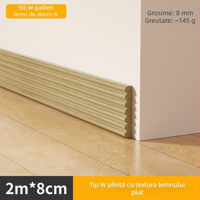 Pelință de perete cu aspect lemn – autoadezivă, rezistentă la apă, material NBR – Xiangzhen