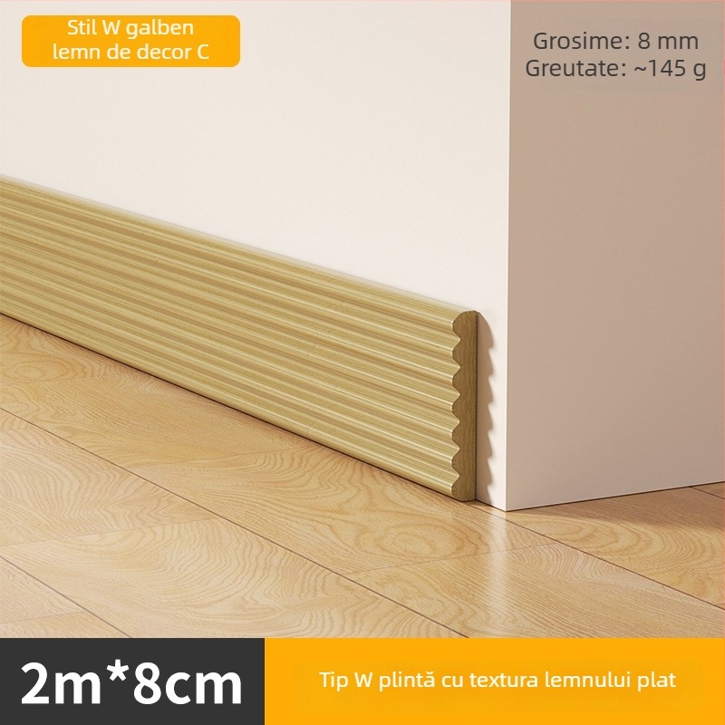 Pelință de perete cu aspect lemn – autoadezivă, rezistentă la apă, material NBR – Xiangzhen