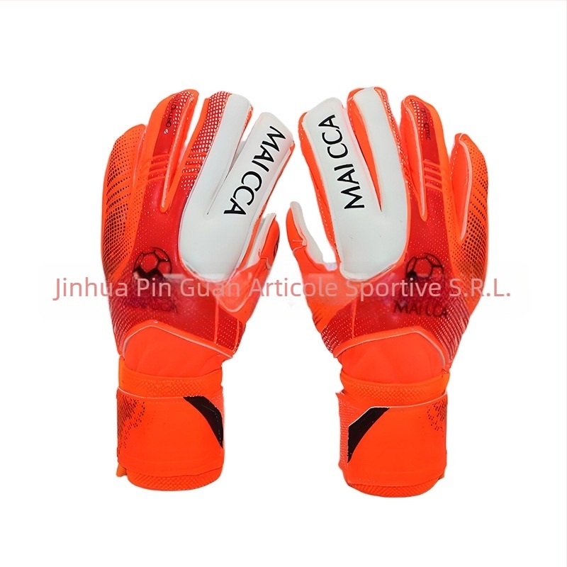 Mănuși de portar pentru copii, latex cu protecție a degetelor, ST-828-2, Pinguan, antrenament de fotbal