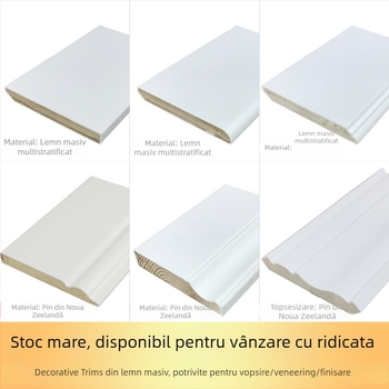 Plintă de lemn masiv Weihuang | Stil modern / Lux ușor | Model din lemn cu mai multe straturi, finisaj din lemn