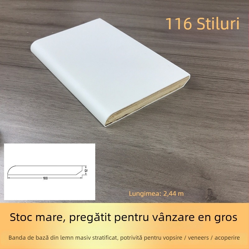 Plintă de lemn masiv Weihuang | Stil modern / Lux ușor | Model din lemn cu mai multe straturi, finisaj din lemn
