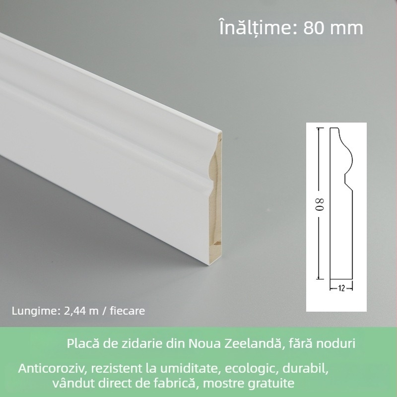 Plintă de lemn masiv Weihuang | Stil modern / Lux ușor | Model din lemn cu mai multe straturi, finisaj din lemn