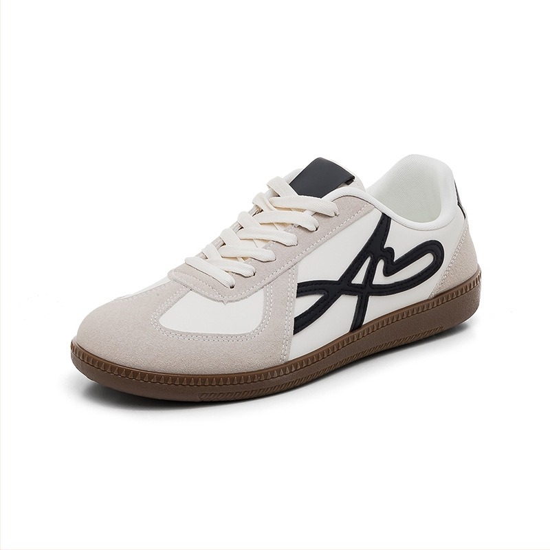 Pantofi sport casual unisex — ușori, partea superioară PU, talpă PVC, închidere cu șireturi, vârf rotund