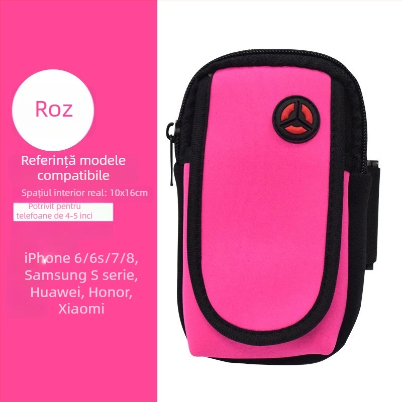 Brățară de telefon pentru alergare, unisex, material diving, sezon primăvara 2024, sporturi în interior, culoare solidă, respirabilă, ultra-ușoară, antibacteriană, rezistentă la uzură