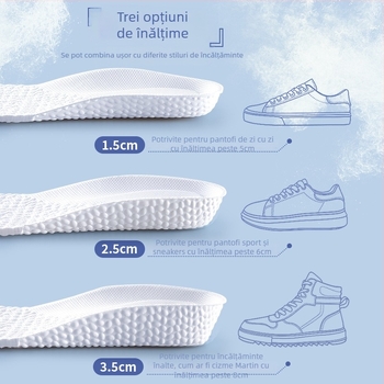 Talpă de ridicare cu pernă de aer – EVA, talpă completă, model 6618ZG, pentru unisex