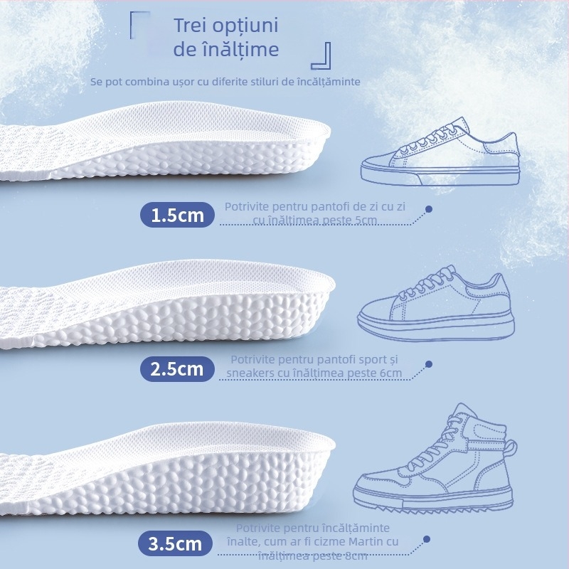 Talpă de ridicare cu pernă de aer – EVA, talpă completă, model 6618ZG, pentru unisex