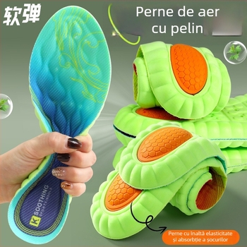 Insolă PU model 2406, stil național sport, masaj, absorbție a șocurilor, anti-odor, talpă integrală pentru adidași, pantofi din piele, casual, din țesătură