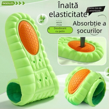 Insolă PU model 2406, stil național sport, masaj, absorbție a șocurilor, anti-odor, talpă integrală pentru adidași, pantofi din piele, casual, din țesătură