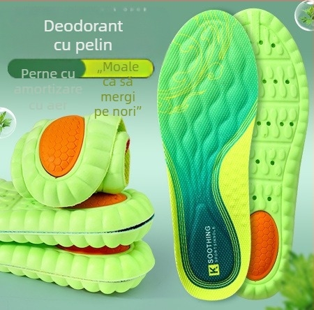 Insolă PU model 2406, stil național sport, masaj, absorbție a șocurilor, anti-odor, talpă integrală pentru adidași, pantofi din piele, casual, din țesătură