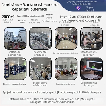 Pulover tricotat pentru bărbați, guler rotund, blocuri de culoare, mâneci lungi, croială lejeră, amestec de poliester