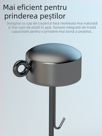 Ordinary Road Cârlig Ned cu cap de plumb, cu cârlig, pentru pescuit bass în rezervoare