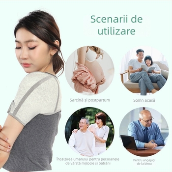 Strong Mugwort încălzitor pentru umăr, pentru somn de iarnă, poliester/spandex/elastan, pentru adulți, protecție de umeri