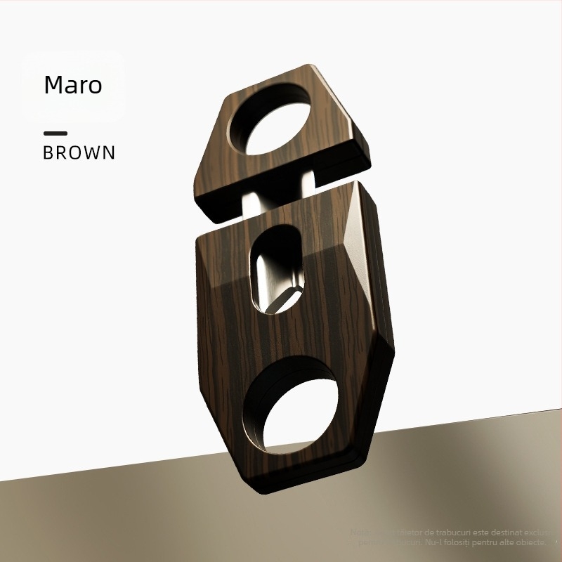 FOGSON Tăietor de trabucuri — din metal, portabil, design simplu, pentru uz casnic, personalizabil