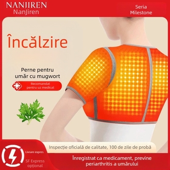 Thousand Leaves Mugwort-Heated Shoulder Wrap – Echipament protector unisex, poliester