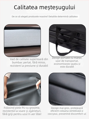 Covor pliabil de fitness din burete îngroșat, cu husă din pânză, pentru abdomene, calistenie, antrenament de dans și exerciții acasă (1 bucată)