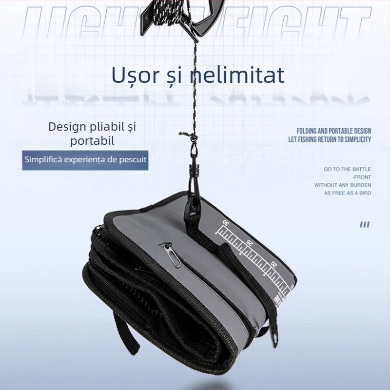 Coș de protecție pentru pescuit – plutitor, uscare rapidă, din nailon, pentru pescuit la mare și la stâncă (Brand: Fishing Manager)