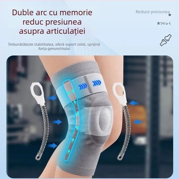 Genunchiere medicale pentru alpinism, protecție a meniscului, corp din poliester și căptușeală de bumbac, protecție pentru genunchi, potrivite pentru alergare și drumeții