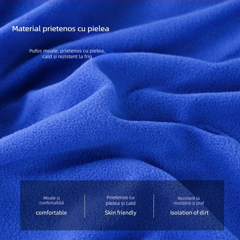 Sac de dormit tip plic din fleece pentru exterior, cu căptușeală din velvet, țesătură polar fleece, pentru adulți, 600 g
