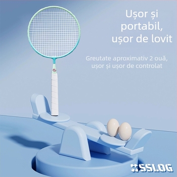 Rachetă de badminton pentru copii – ramă din aliaj de fier, greutate 95–100 g, priză G3