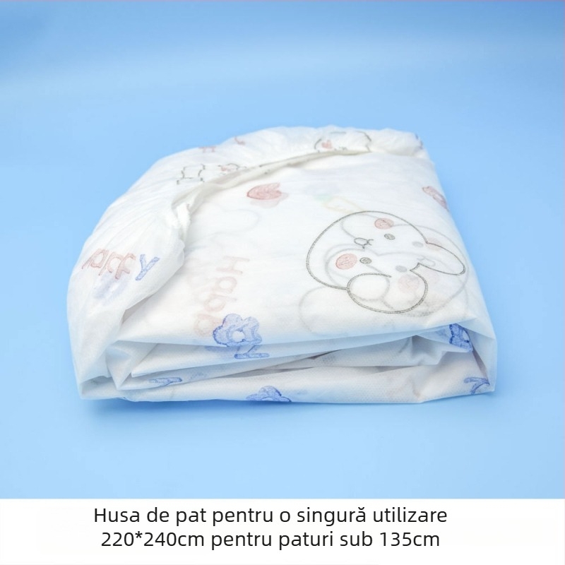 Acoperire de protecție pentru saltea – de unică folosință, rezistentă la praf, portabilă, groasă; SMMS țesătură nețesută