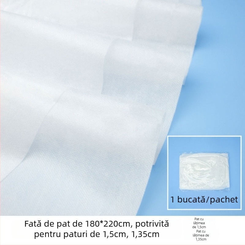 Acoperire de protecție pentru saltea – de unică folosință, rezistentă la praf, portabilă, groasă; SMMS țesătură nețesută