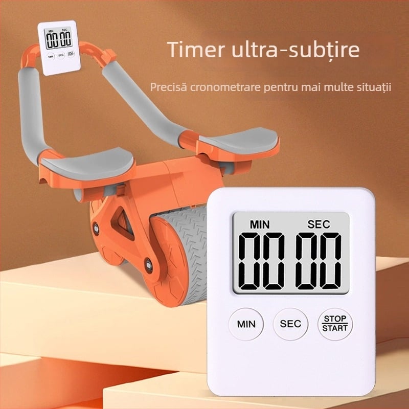 Cronometru electronic de tip countdown cu ecran LED mare, alimentat cu baterii, alarmă și cronograf