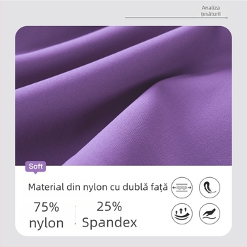 Jachetă de fitness pentru femei cu guler înalt, buzunar cu fermoar, mâneci lungi, material extensibil, uscare rapidă din amestec nylon