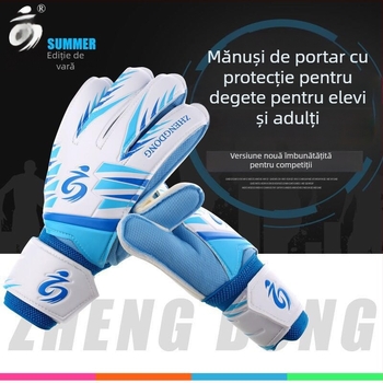 Mănuși de portar pentru fotbal, material PU, Zhengdong ZD619, unisex