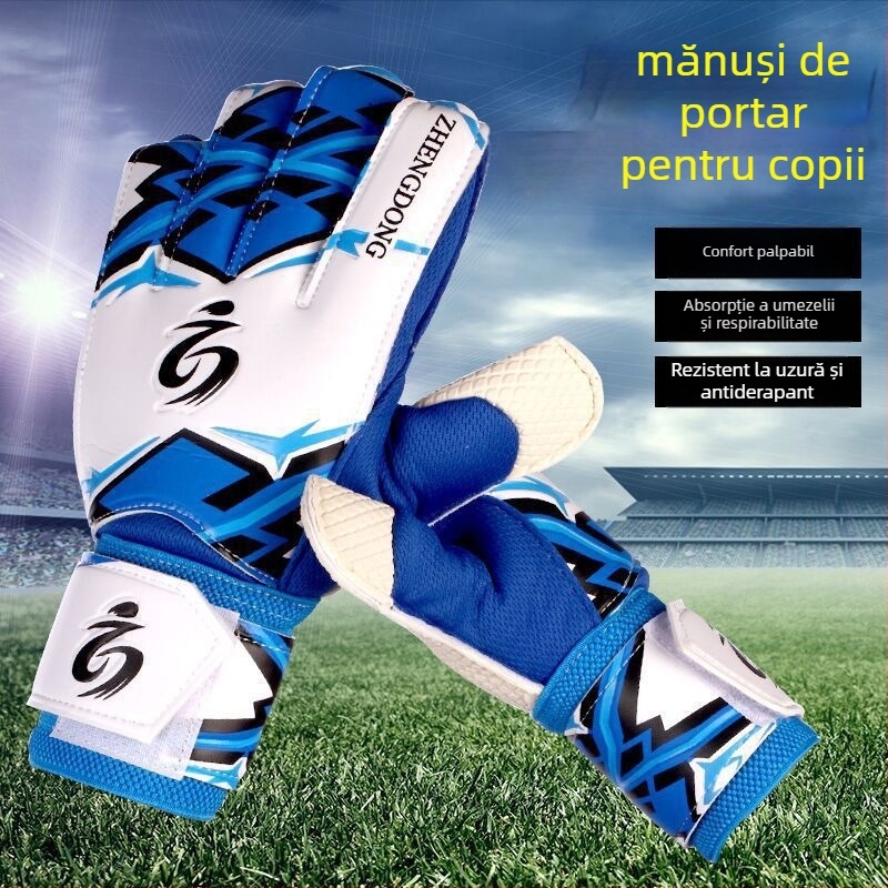 Mănuși de portar fotbal cu protecție a degetelor, pentru antrenament și competiție – model ZD616, Zhengdong