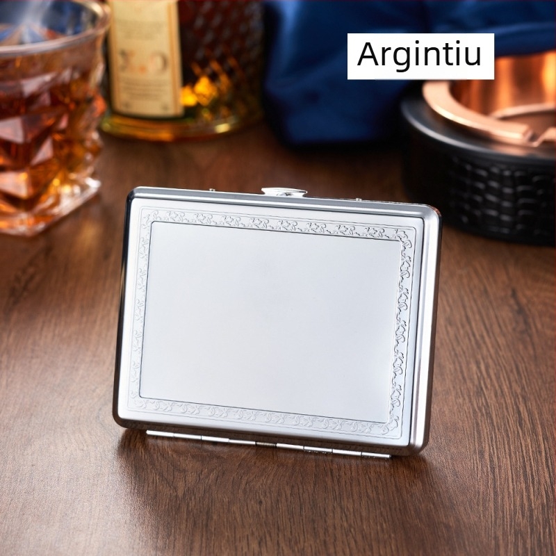 Cutie metalică pentru țigarete, design modern minimalist; personalizare disponibilă; imprimare de logo posibilă; origine Zhejiang.